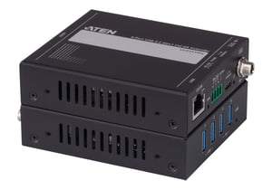 ATEN UCE33100 Netzwerk-Extender – Netzwerk-Sender und -Empfänger, schwarz