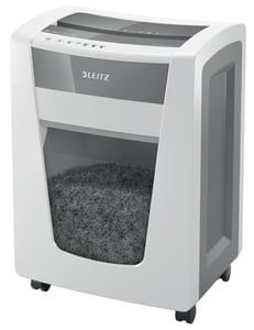 Leitz 80040000 dokumentförstörare, mikroskärning, 55 dB, 23 cm, vit