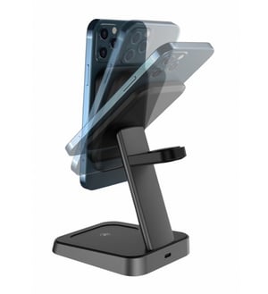 Swissten 22055508 ładowarka do urządzeń przenośnych Zestaw słuchawkowy, Smartfon, Oglądaj Czarny USB Wewnętrzna