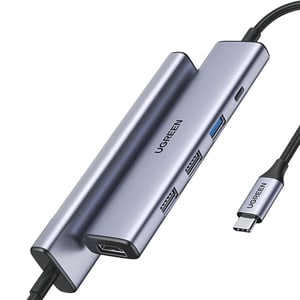 Ugreen 15495 Kabelgebundene Dockingstation USB 3.2 Gen 1 (3.1 Gen 1) Typ C Grau