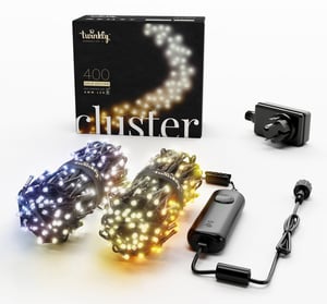 Twinkly Cluster (Gold & Silver) Smart belysning i slingor med Wi-Fi/Bluetooth