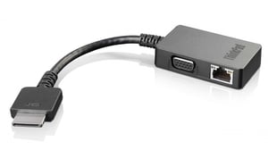 Lenovo 4X90J31060 OneLink+ VGA/RJ45 Cable Adapter, Black
