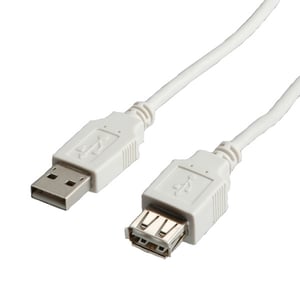 VALUE 11.99.8961-100 USB-kabel USB 2.0 3 m USB A Vit