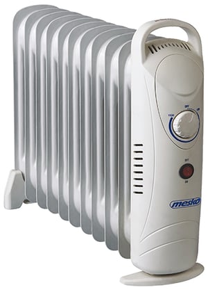 Mesko Home MS 7806 grzejnik Wewnętrzna Biały 1200 W Podgrzewacz elektryczny pomieszczeń na olej