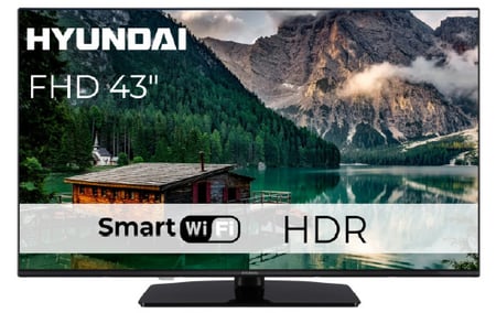 Hyundai FLM43TS349SMART 109,2 cm (43") Full HD Smart TV Wi-Fi Czarny