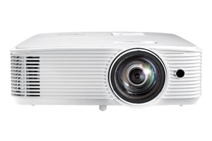 Optoma W309ST Short-Throw Projector, 3800 ANSI Lumens, DLP, WXGA (1280x800), 3D Compatible, White