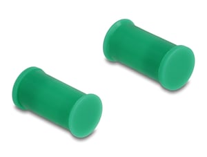 DeLOCK DL4 Dust Cover for Male and Female Connectors, Silicone, 2-Piece, Green, Set of 10