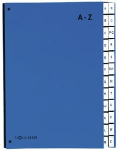 Pagna 24249-02 bokavdelare, blå kartong, A4