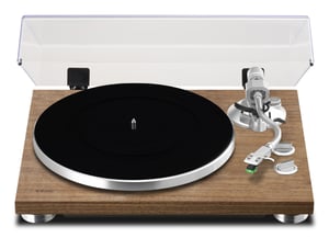 TEAC TN-400BT-X Plattenspieler mit Riemenantrieb Schwarz, Walnuss Manuell