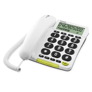 Doro PhoneEasy 312cs Analoges Telefon Anruferanzeige und -identifizierung Weiß