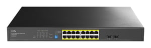 Cudy GS1020PS2 przełącznik sieciowy Nie zarządzany Gigabit Ethernet (10/100/1000) Obsługa PoE Czarny