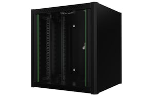 Lanview RWM12U56BL 12U-Rack, Hängeschrank, schwarz