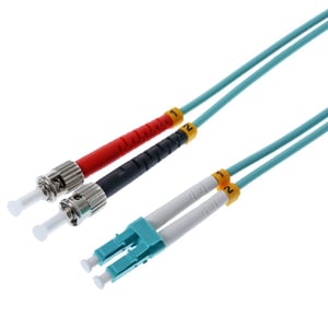 Helos 7.5m OM3 LC/ST kabel InfiniBand / światłowodowy 7,5 m Turkusowy