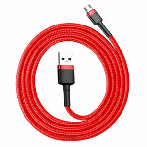 Baseus 6953156280328 Handy-Kabel Schwarz, Rot 1 m USB A Micro-USB B