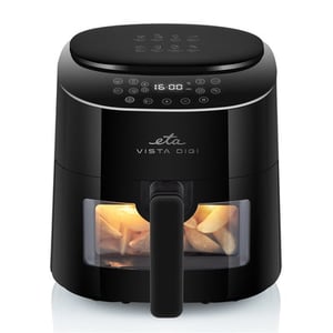 Eta Vista Digi Enkel 4,3 l Fristående 1300 W Varmluftsfritös Svart