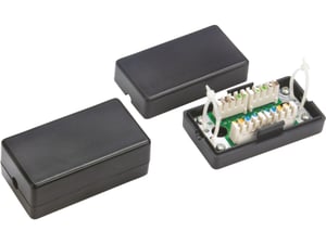 Alantec WTM06 anslutningsbox för Cat5e-nätverk, svart