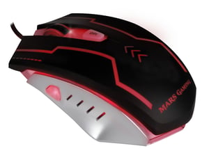 Mars Gaming MM2 Maus, beidhändig, optisch, 5000 DPI