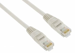 4World 1m Cat5e RJ-45 m/m kabel sieciowy Szary U/UTP (UTP)