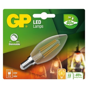 GP Batteries 078166-LDCE1 LED-Lampe Warmweiß 2700 K 5 W E14