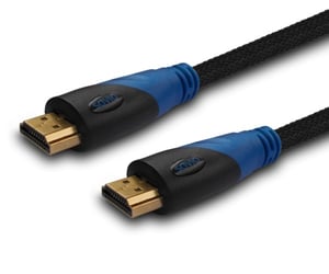 Savio CL-48 2 m HDMI Cable, HDMI Type A (Standard), Black, Blue