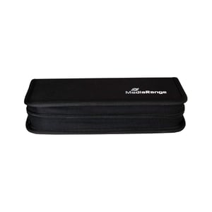 MediaRange BOX99 memory card case, holds 5 cards, Nylon, Black