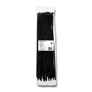 Qoltec 52222 kabelband Kabelband för stege Nylon Svart 50 st.