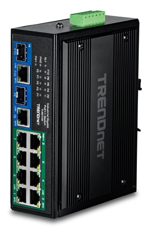 Trendnet TI-BG108 przełącznik sieciowy Gigabit Ethernet (10/100/1000) Obsługa PoE Czarny