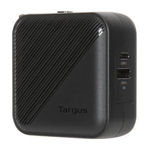 Targus APA803GL laddare för bärbara enheter, universell, svart, växelström, snabbladdning, inbyggd