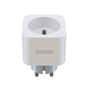 Savio WI-FI smart socket 16A AS-01 White Bezprzewodowy Biały
