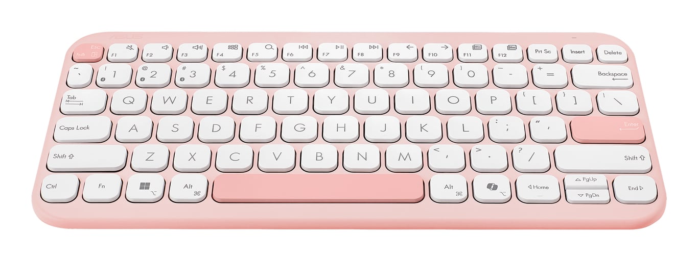 ASUS Marshmallow Keyboard KW100 klawiatura Dom Bluetooth QWERTZ Niemiecki Różowy