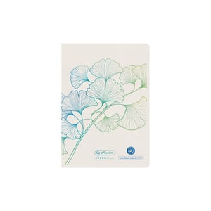 Herlitz GREENline A6 Notebook, 32 sheets, White