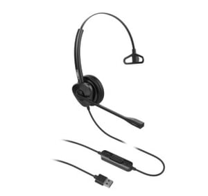 Fanvil HT301-U hörlurar/headset, trådbundet, huvudband, kontor/callcenter, USB typ A, svart