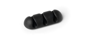 Durable Cavoline Clip 3 Desk Cable Holder, Black