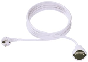 Bachmann 5m Schuko H05VV-F 3G 1.50mm² White