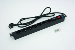 Triton RAB-PD-X11-A1 rozdzielacz zasilania PDU 7 x gniazdo sieciowe 1U Czarny