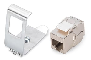 Digitus Adapter do montażu na szynie DIN z 1 modułem Keystone DN-93615-S