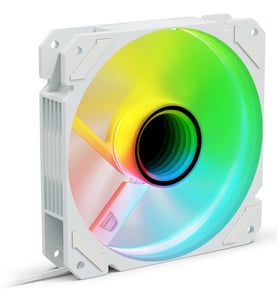 Sharkoon SHARK Mirror RGB PWM REVERSE PC-Gehäuse 12-cm-Lüfter Weiß 1 Stück