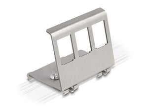 DeLOCK Metal Keystone Mount, 3-Port DIN Rail Mount