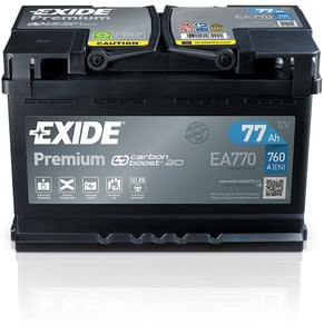 Exide Premium EA770 Car Battery 77 Ah 12 V 760 A Car
