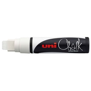 Uni-Ball ChalkGlass PWE-17K kritpenna, mejsel, vit, 1 st.