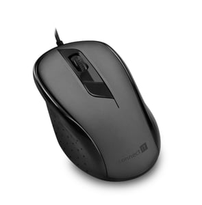 Connect IT CMO-1200-GY myszka Po prawej stronie USB Typu-A Optyczny 1000 DPI