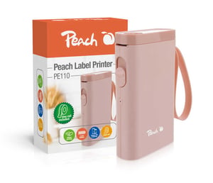 Peach PE110 Direktthermodrucker für Etiketten, 203 x 203 DPI, 60 mm/s, drahtlos über Bluetooth