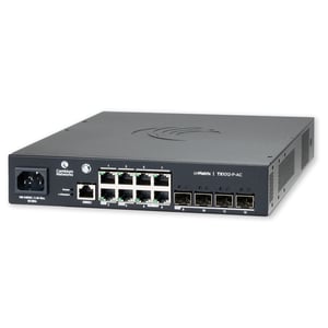 Cambium Networks cnMatrix Switch TX1012-P-AC Hanterad L2/L3 Gigabit Ethernet (10/100/1000) Stöd för PoE Svart