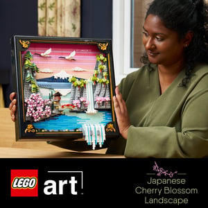 LEGO ART Japoński krajobraz z kwitnącą wiśnią