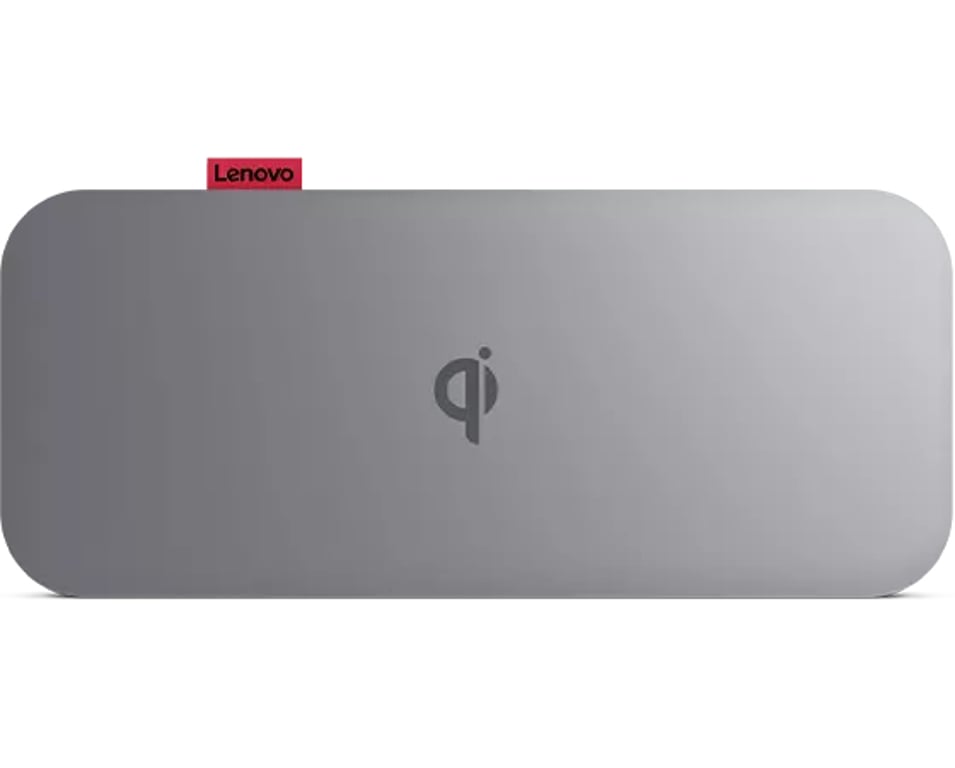 Lenovo GO Litowo-polimerowy (LiPo) 10000 mAh Bezprzewodowe ładowanie Szary