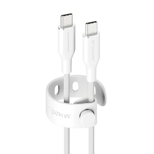 PanzerGlass empower™ by ® Racing 60W USB-C to USB-C Cable | USB 2.0 | 2M | Silver White kabel USB Biały