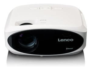 Lenco LPJ-900WH Datenprojektor Projektor mit Standardprojektion, 250 ANSI-Lumen, LED, 1080p (1920x1080), Schwarz, Weiß