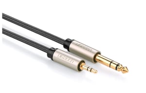 Ugreen AV127 kabel audio 5 m 3.5mm 6.35mm Szary