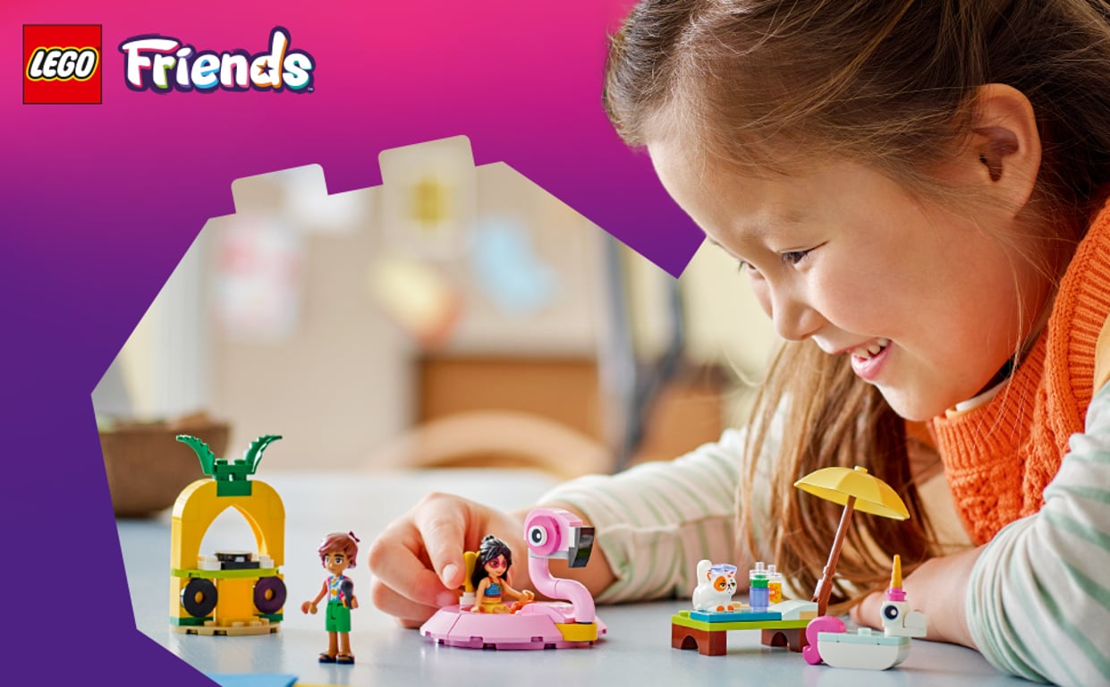 LEGO Friends Impreza na basenie z jednorożcem i flamingiem