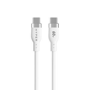 HYPER HyperJuice kabel USB USB 2.0 1,5 m USB C 60 W Biały